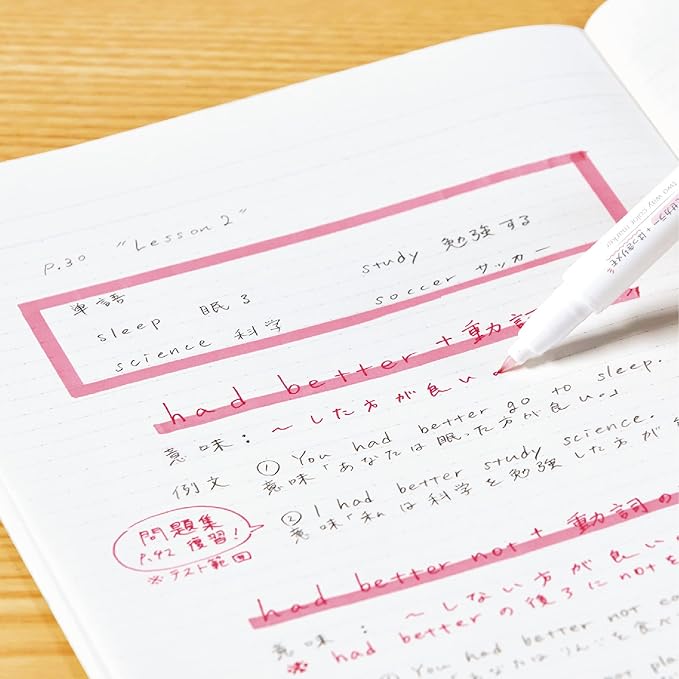 KOKUYO Pastel Highlighters, Dual-Tip Highlighter Markers for Bible in Assorted Colors, Fine & Chisel Tip No Bleed Quick-Dry for Journals, Planners, Notes, Pastel Colors. Japan Import (PM-MT200-5S)