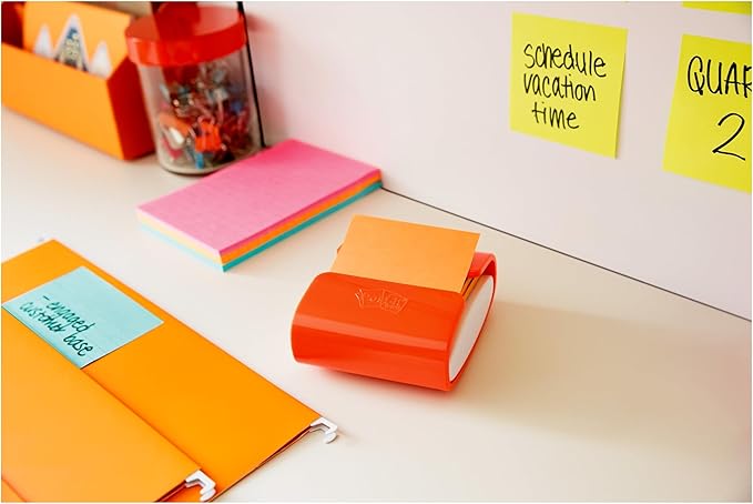Post-it Super Sticky Pop-upNotes, 3x3 in, 6 Pads, 2X The Sticking Power, Energy Boost Collection, Bright Colors (Orange, Pink, Blue, Green),Recyclable (R330-6SSUC) (Pack of 12)