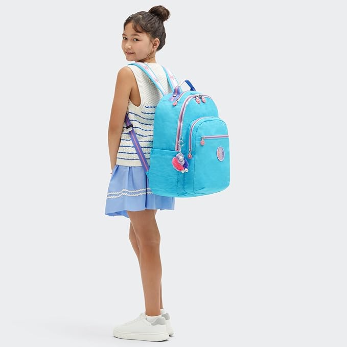 Kipling Women's Seoul Fc 15" Laptop Backpack, Durable, Roomy with Padded Shoulder Straps, Built-In Protective Sleeve
