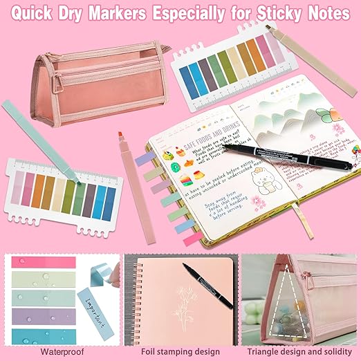 Bible Study Supplies [78 PCS] for Women - Bible Journaling Kit with No Bleed Highlighters & Pens, Bible Tabs Set and Bible Verse Gifts for Scripture Study