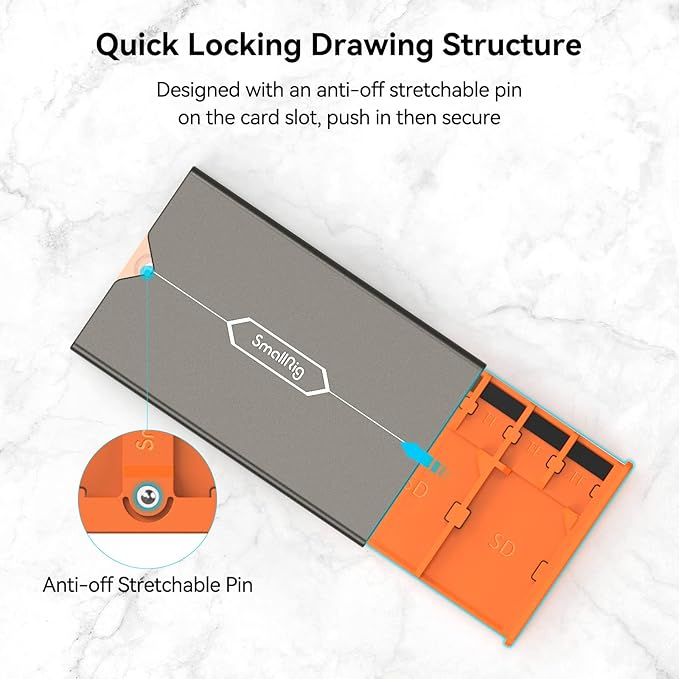 SMALLRIG Memory Card Storage Case - 8 Slot Holder for SD, CFexpress Type-A & TF Cards - Photography Enthusiasts - 4107 (Pack of 2)