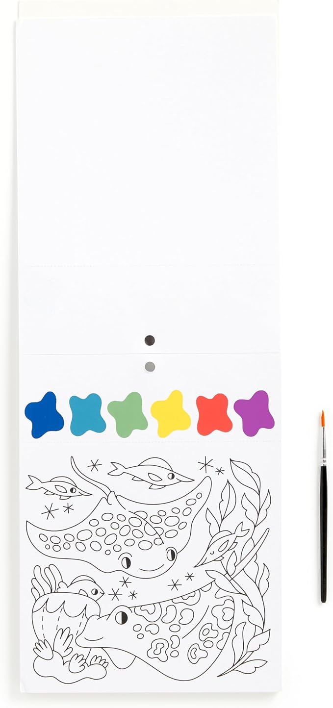 Mudpuppy Under The Sea – Painting Kit with Illustrations of Fun Ocean Designs for Children Ages 5 and Up