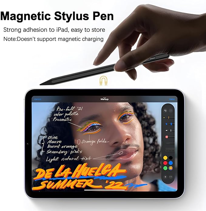 Stylus Pen for Active Pens 11th&10th Gen 2Pack iPad Pencil with Palm Rejection Pen for iPad 11th A16/10/9/8/7/6th gen,Pro 13"/11"/12.9"/M4,Air 6th/5/4/3/M2/M3,iPadMini 5/6/7 Gen 2018-2025