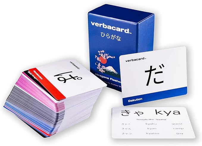 Hiragana Flashcards – Learn to Read Japanese Fast | 106 Card Alphabet Study Deck with Pronunciation & Examples | Japanese Alphabet for Beginners & Students