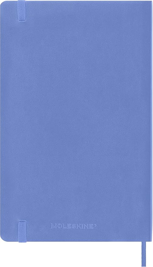 Moleskine Classic Notebook, Soft Cover, Large (5" x 8.25") Ruled/Lined, Hydrangea Blue, 192 Pages