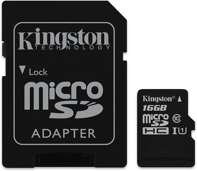 Kingston Digital 16GB Micro SDHC UHS-I Class 10 Industrial Temp Card with SD Adapter (SDCIT/16GB)