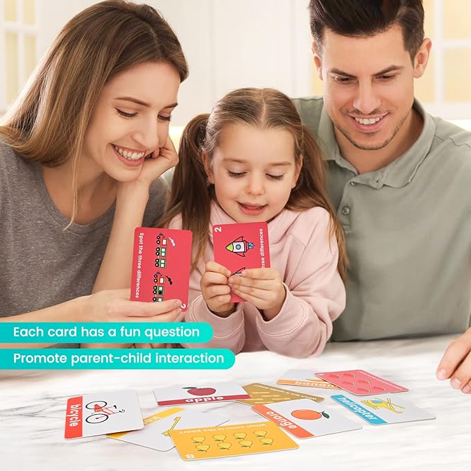 102 Toddler Flash Cards, Baby Flash Cards for Toddlers 1-3, Learning Alphabet, Numbers, Animals, Colors, Foods, First Words&Transportation, Educational Toddler Learning Flashcards
