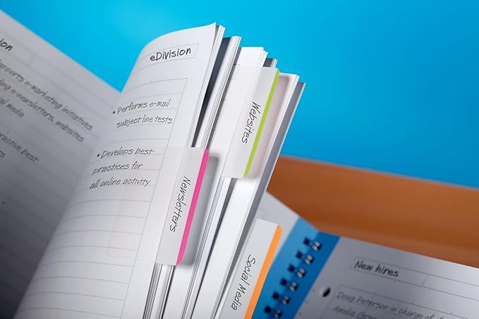 Post-it Tabs, 2 in, Solid, Assorted Colors, 6 Tabs/Color, 5 Colors, 30 Tabs/Pack (686-ROYGB)