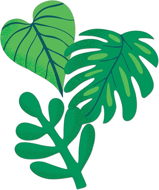 Carson Dellosa One World 36pc Tropical Leaves Bulletin Board Decorations, Tropical Decor for Bulletin Board, Party, Classroom Decor, and Summer Bulletin Board Decorations, Boho Classroom Decor