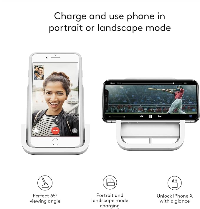 Logitech Powered Wireless Charging Stand for iPhone 8, 8 Plus, X, XS, XS Max and XR