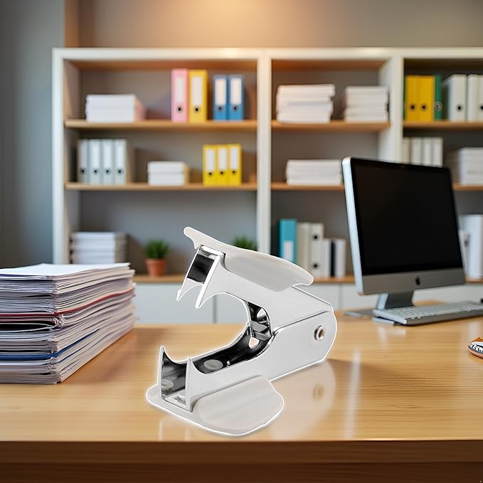 White Steel Pine Style Staple Remover for 24/6 26/6 Staple Removers Office and School Supplies