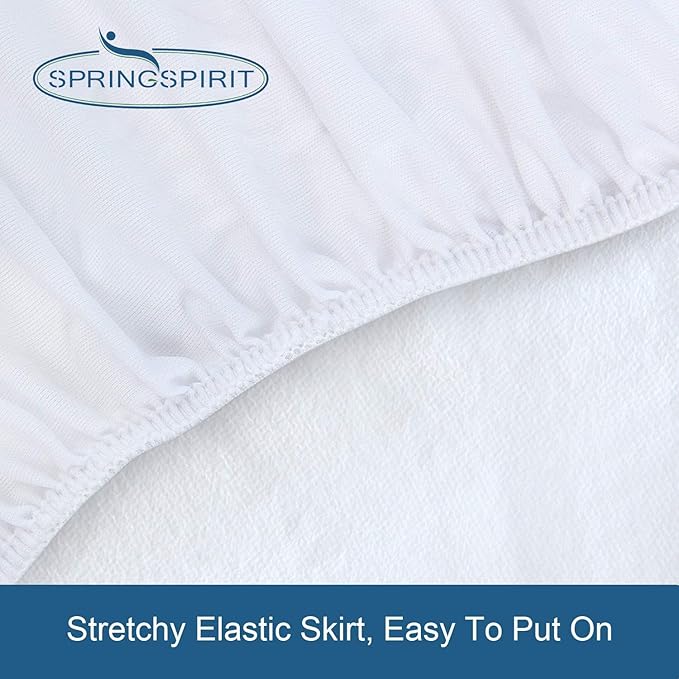 Full Extra Long (XL) Mattress Protector 100% Waterproof Full XL Sheets Fitted up to 14'' Depth Ultra Soft Terry Full XL Mattress Topper Cover Noiseless & Breathable, Machine Washable