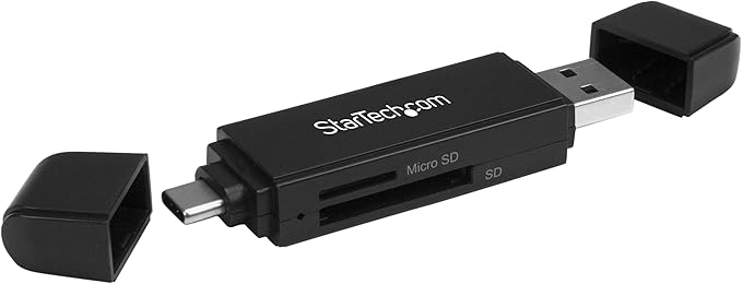 StarTech.com USB Memory Card Reader - USB 3.0 SD Card Reader - Compact - 5Gbps - USB Card Reader - MicroSD USB Adapter
