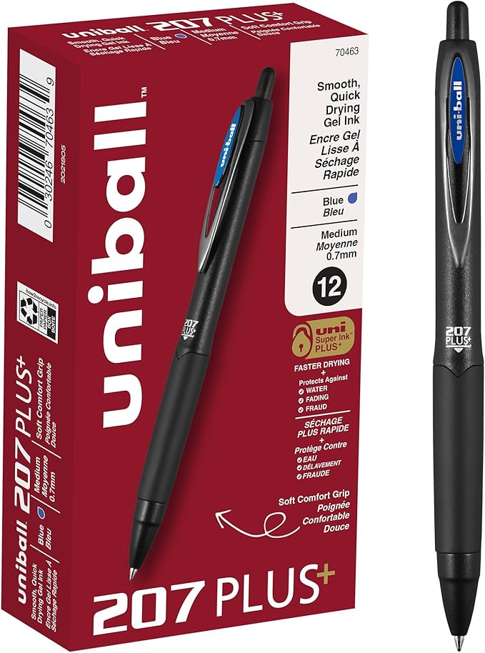 207PLUS+ Gel, 0.7MM, Blue, OS Dozen