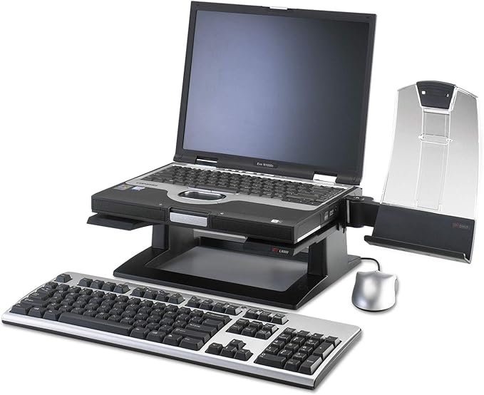 3M FT510091687 Adjustable Notebook Riser LX500 - Notebook Platform - Black