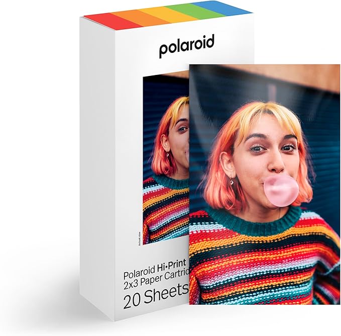 Polaroid Hi-Print Paper - 2x3 Photo Paper Cardridge - 20 Photos (6355)