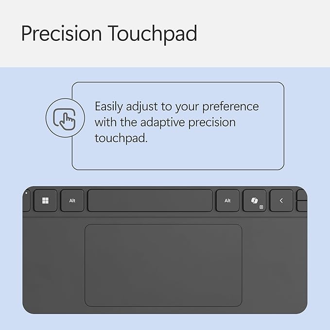 Microsoft Surface Pro Keyboard and Slim Pen 2 Bundle for Surface Pro 12" Device, Alcantara Material, Slate