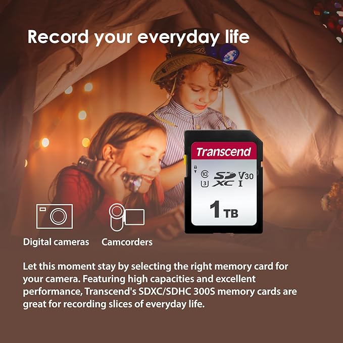Transcend 16GB SDXC/SDHC 300S Memory Card TS16GSDC300S