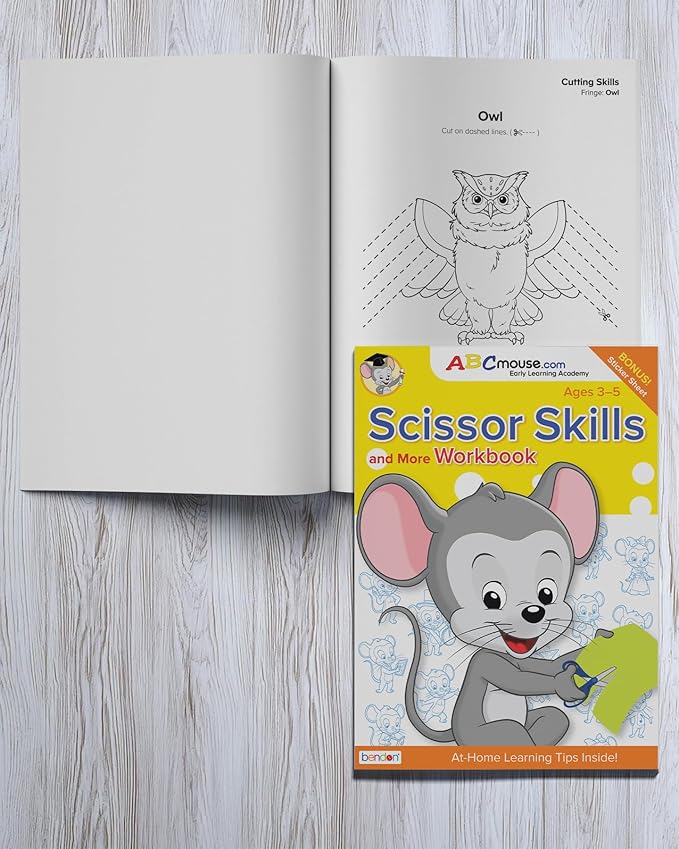ABCmouse Starter Pack School Readiness Edition – Early Learning Workbooks for Preschool Kids Ages 3-5, Phonics, Sight Words, Math, Shapes, Scissors, Seasons & Weather, 6-Workbook Educational Kit