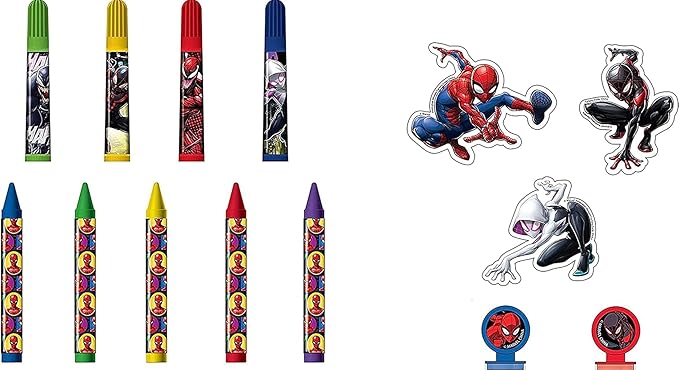 Creative Spiderman Complete Art Kit – Coloring, Painting & Drawing Supplies – Perfect for Home, School, Parties or Travel