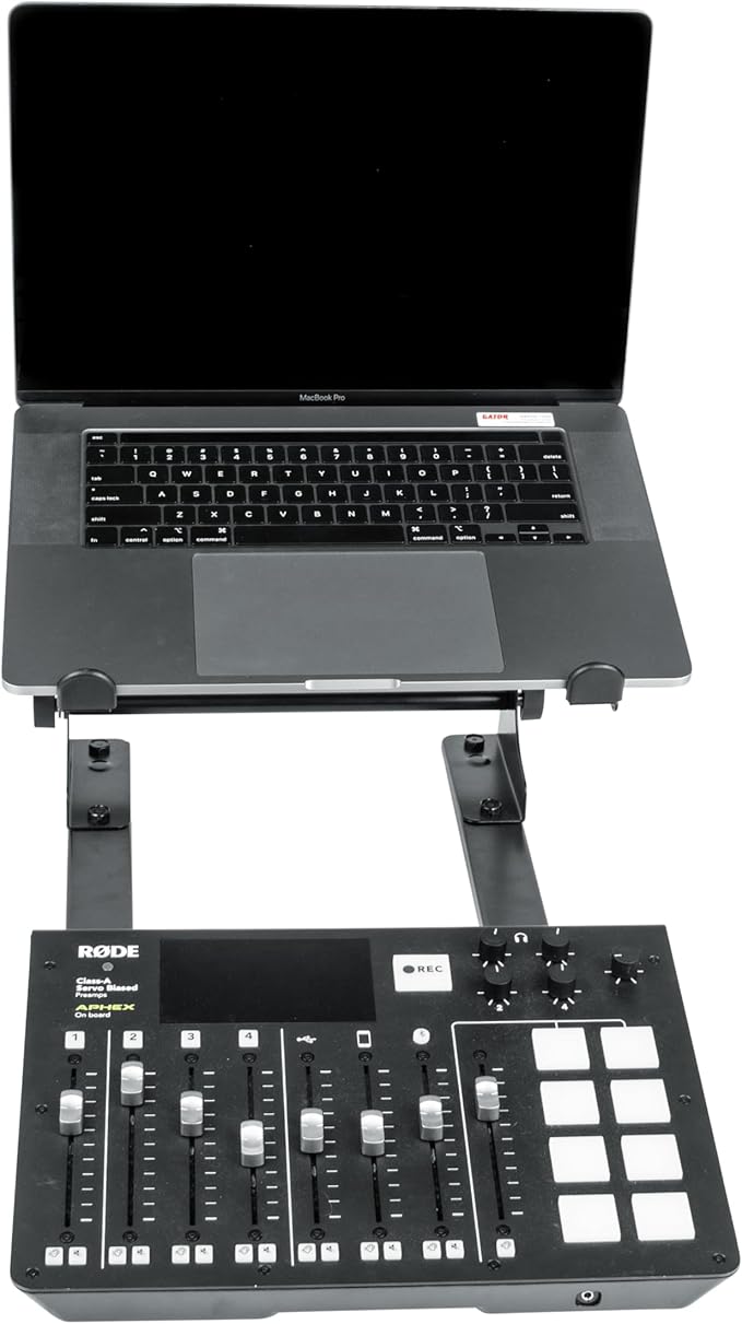Gator Frameworks Portable Desktop Laptop/DJ Controller Stand with Fixed Height, (GFWLAPTOP1000)