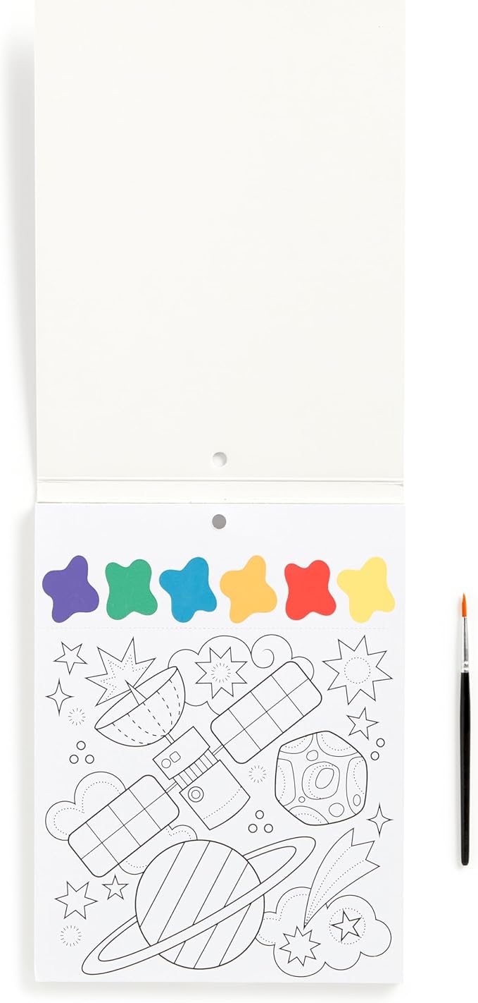 Mudpuppy Cosmic Space – Painting Kit with Illustrations of Fun Outer Space Designs for Children Ages 5 and Up