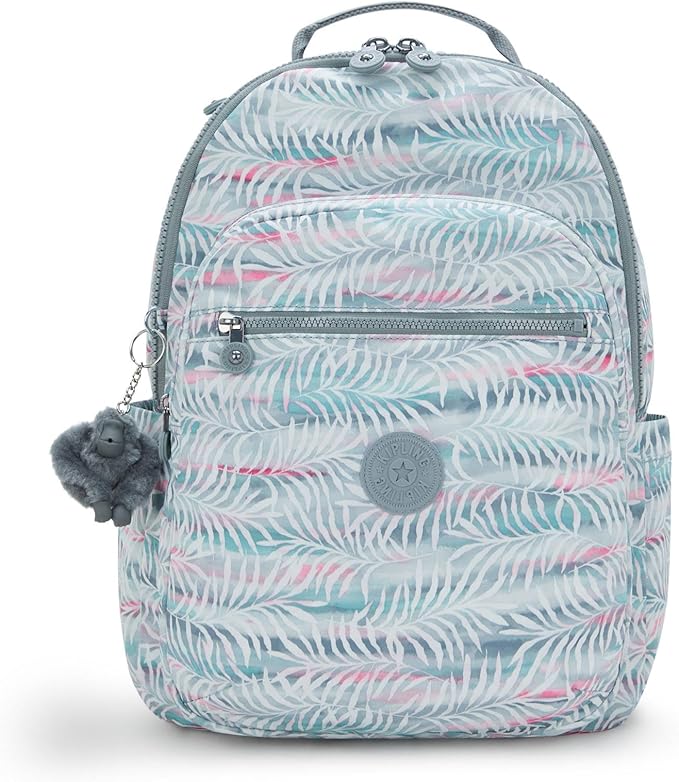 Kipling Women's Seoul Prt 15" Laptop Backpack, Durable, Roomy with Padded Shoulder Straps, Built-In Protective Sleeve