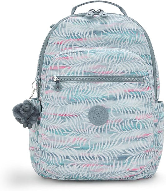 Kipling Women's Seoul Prt 15" Laptop Backpack, Durable, Roomy with Padded Shoulder Straps, Built-In Protective Sleeve