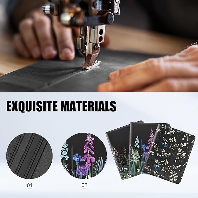 Eshow Portfolio Organizer - 3 Ring Binder with Zipper, Vegan Leather Business Padfolio Folder with Notepad Includes 5 Color Sheet Protectors for Documents Files for Men Women