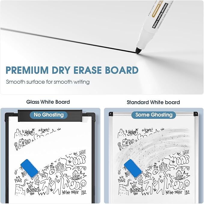 MaxGear Large Easel Whiteboard with Stand, 36" x 24" Double-Sided Dry Erase Board Flip Chart, Height Adjustable,Foldable, Portable for Home Office Classroom Teaching