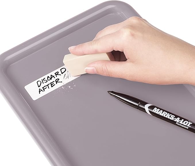 Avery Erasable Multi-Use Removable Labels, 7/8" x 2-7/8", White, Non-Printable, 80 Blank Labels Total (5429)