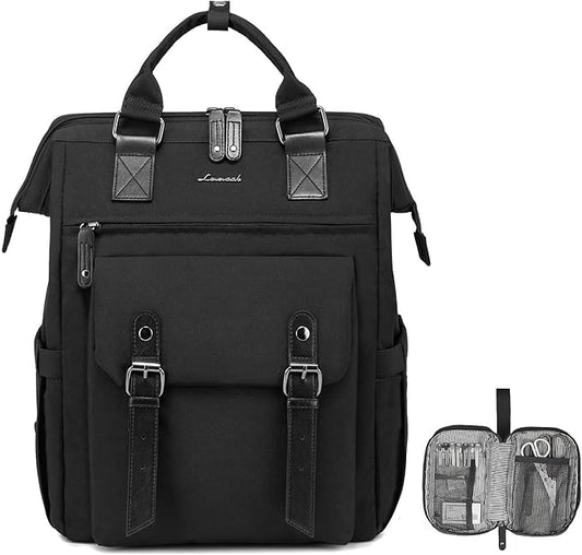 LOVEVOOK Laptop Backpack for Women, 15.6 Inch Teacher Nurse Bag Work Travel Computer Backpacks Purse, College Bookbag for School, Water Resistant Daypack, 17.3 inch