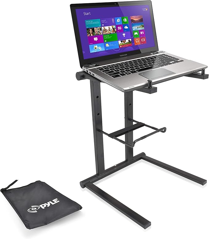Pyle Portable Laptop Stand with Numark HF125 Headphones - PLPTS35 and HF125