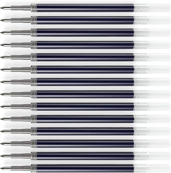 ARTEZA Gel Pen Refills, Pack of 50 – Blue Ink Rollerball Refills with Fine Tip, Quick-Drying for Office, School & Everyday Writing
