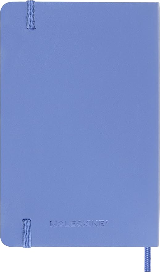 Moleskine Classic Notebook, Pocket, Plain, Hydrangea Blue, Soft Cover (3.5 x 5.5)