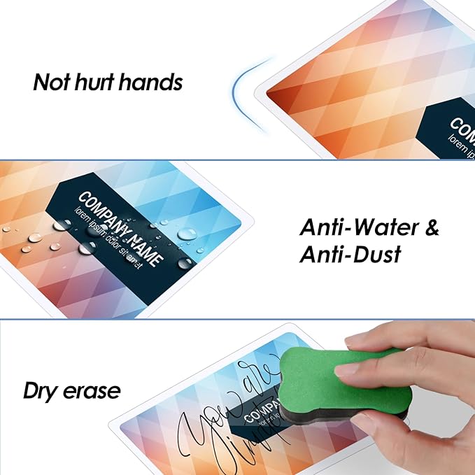 KTRIO 50 Pack Self Sealing Laminating Pouches, 2.6” x 3.9”, 10 Mil Thick Self Adhesive Laminating Sheets, Business Card Laminating Paper, Clear Laminate Sheets, No Laminator Machine Needed, No Heat