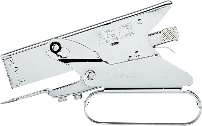 Arrow P35S Heavy Duty Handheld Plier Stapler for Crafts, Office, and Insulation, Uses 1/4-Inch and 3/8-Inch Staples