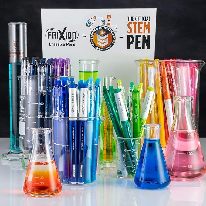Pilot, FriXion Colors Erasable Marker Pens, Bold Point, Pack of 12, Assorted Colors