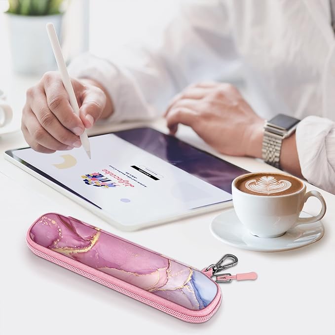 Fintie Pen Holder Case for Apple Pencil Pro, Apple Pencil (USB-C / 1st / 2nd Generation), Soft Neoprene Zipper Carrying Bag Sleeve Pouch for Samsung Stylus, Surface Pen