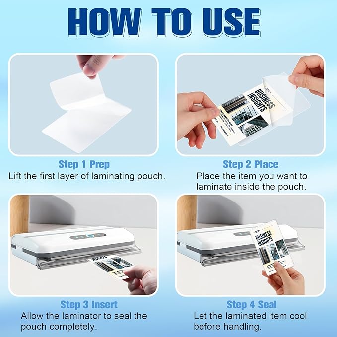 200 Pack 5mil 2.3x3.7in Thermal Laminating Pouches Badge Laminate Pouches Clear Laminated Luggage Tags Printable Laminator Pouches for Business Permits Cards Hold 2x3.5 in Business Card