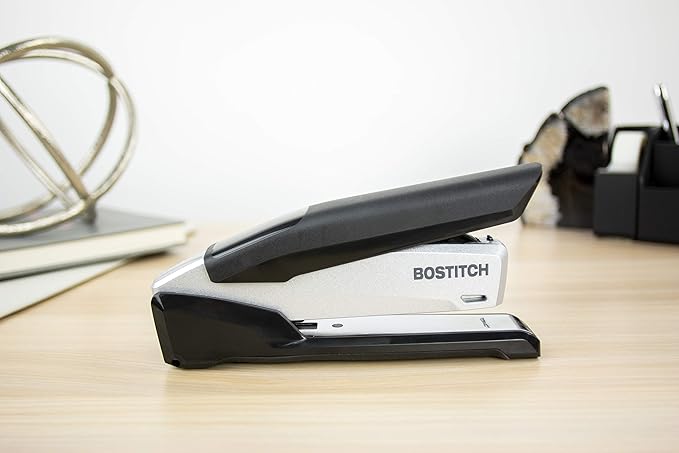 PaperPro - 1115 - inPOWER+ 28 Premium Stapler with Built-in Staple Remover, 28 Sheets, Full-Strip, Black/Silver