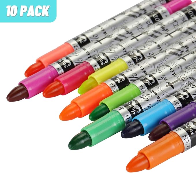 Mr. Pen Bible Highlighters - 10 Pack, No Bleed Gel Highlighters for Bible Marking