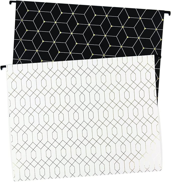 U Brands Hanging File Folders, Modern + Classic, 12 Count