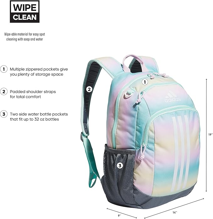 adidas Creator School Backpack for Girls & Boys — Durable Bookbag