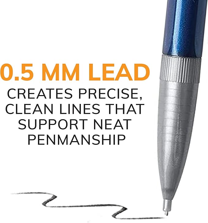BIC Xtra-Precision Mechanical Pencils with Erasers, Fine Point (0.5mm), 24-Count Pack Mechanical Drafting Pencil Set