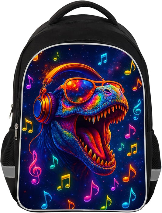 School Backpack for Boys 17" Boys Backpack for Kids Children Teens Elementary Middle School - Students Bookbag Ages 6-18 Travel Back Pack Dinosaur