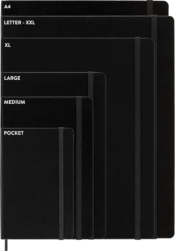 Moleskine Classic Notebook, Soft Cover, Large (5" x 8.25") Ruled/Lined, Hydrangea Blue, 192 Pages