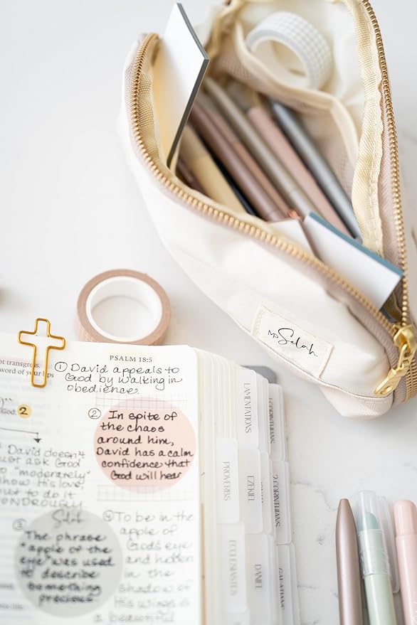 Mr. Pen- Bible Journaling Set (Selah Collection), Highlighters and Pens No Bleed, Scripture Markers, Washi Tape, Bible Tabs