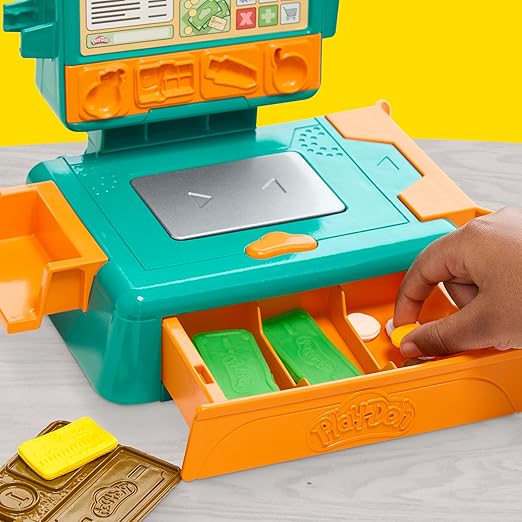 Play-Doh Cash Register Toy, 23 Play Food Accessories, Kids Arts & Crafts 3+ (Amazon Exclusive)