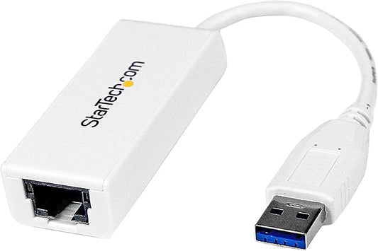 StarTech.com USB 3.0 to Gigabit Ethernet NIC Network Adapter - 10/100/1000 Network Adapter - USB to Ethernet LAN Adapter - USB to RJ45